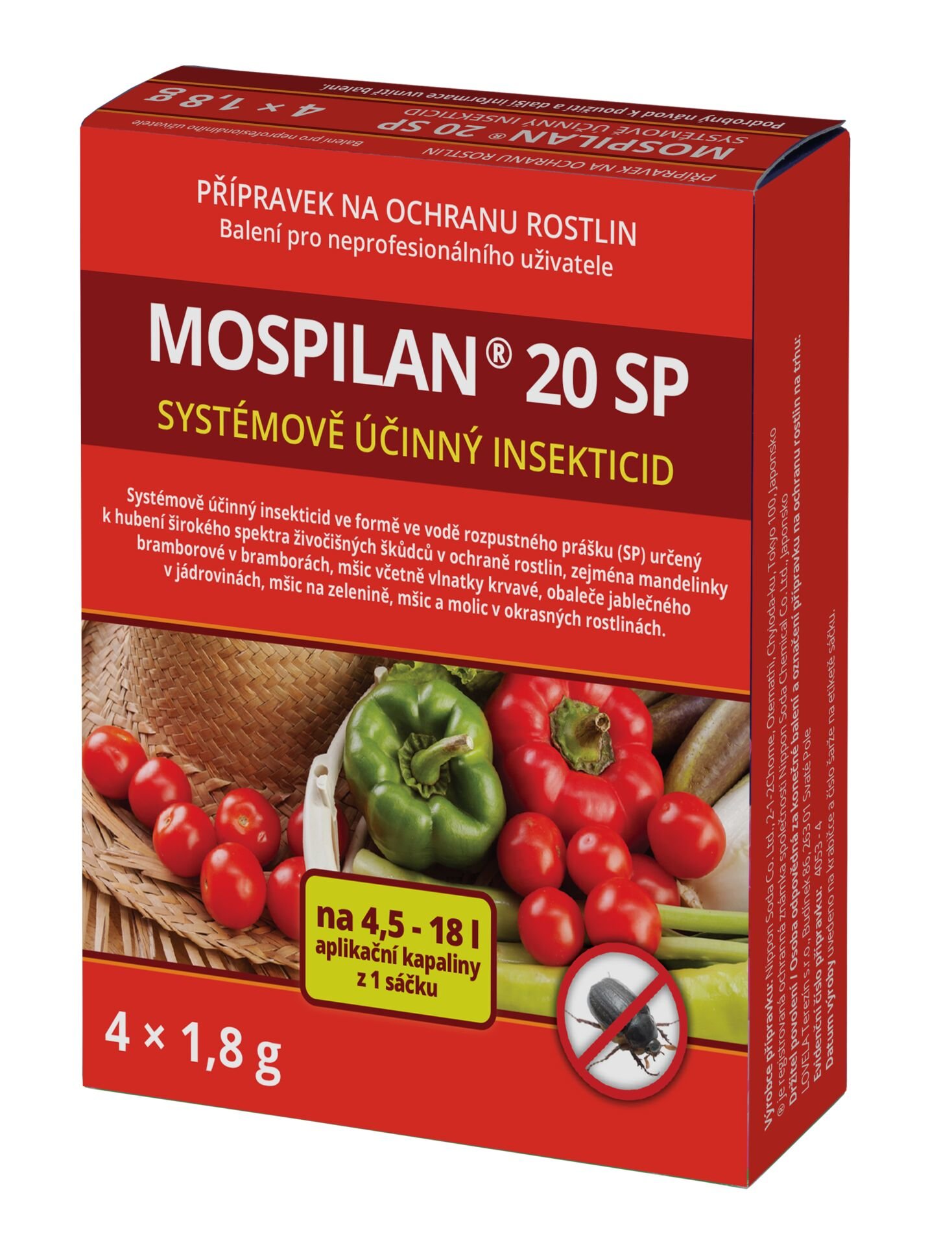 AgroCS Mospilan 20 SP 4x1,8g